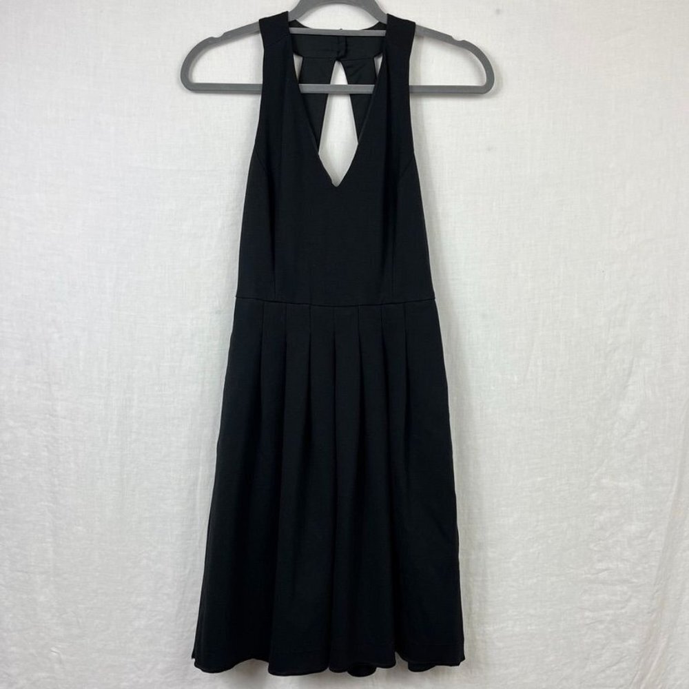 Banana Republic Y2K Sleeveless Pleated Midi Dress Women 0 Grunge Strappy Pockets